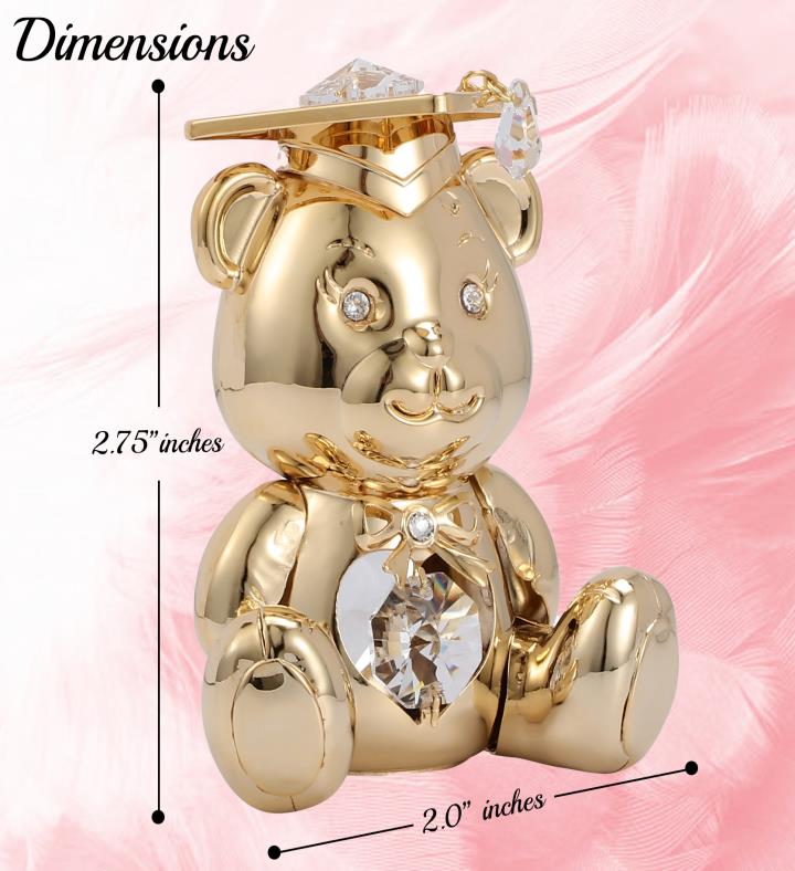 Graduation Bear With Matashi Crystals