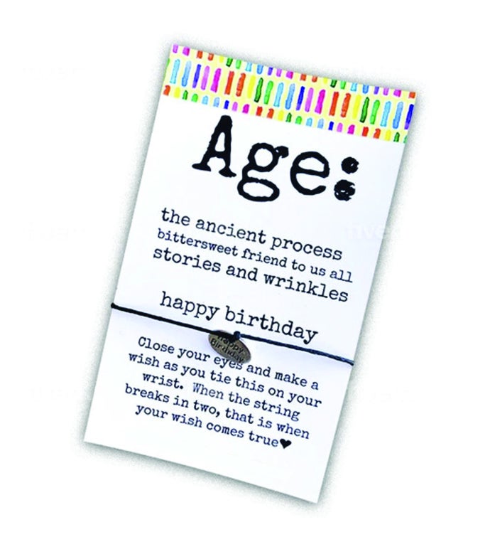 Age Birthday Wish Bracelet