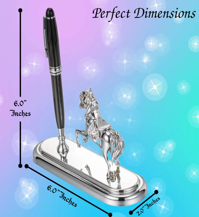 Matashi Executive Desk Set With Pen And Horse Ornament