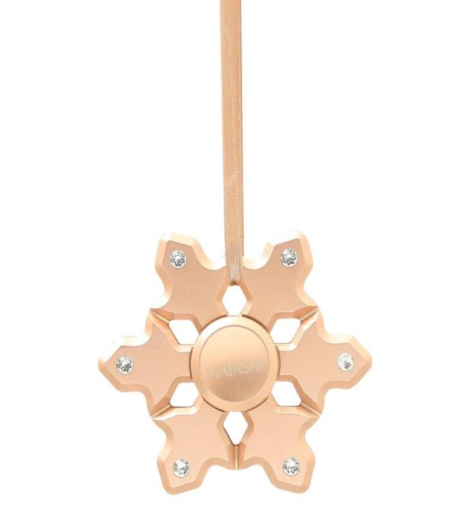 Matashi Rose Gold Hanging Christmas Tree Snowflake Ornament