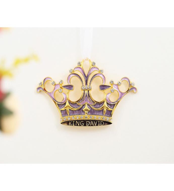 Matashi King David's Crown Hanging Ornament  pewter  Classic Wall Decor