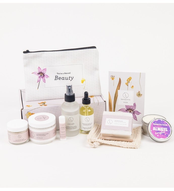 Spa Aromatherapy Gift   Natural Lavender Bath & Body Relaxing Package