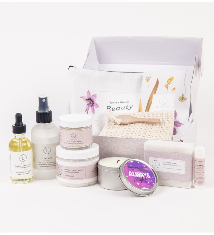 Spa Aromatherapy Gift   Natural Lavender Bath & Body Relaxing Package