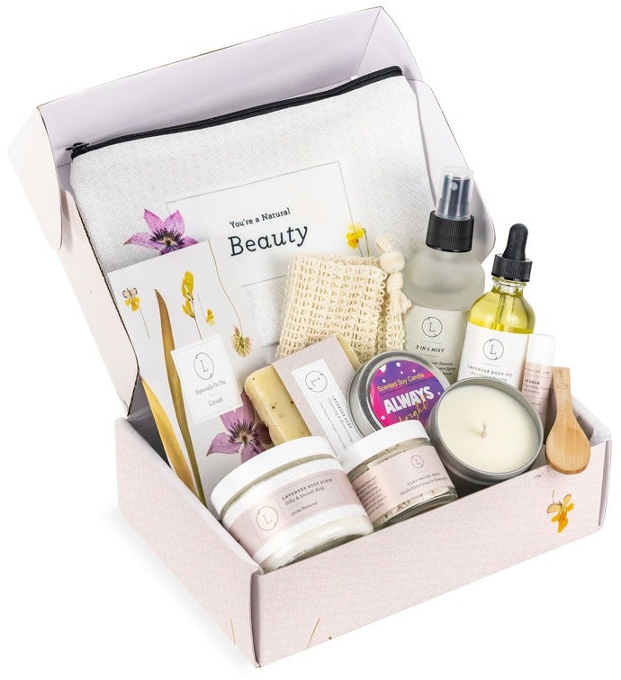 Spa Aromatherapy Gift - Natural Lavender Bath & Body Relaxing Package