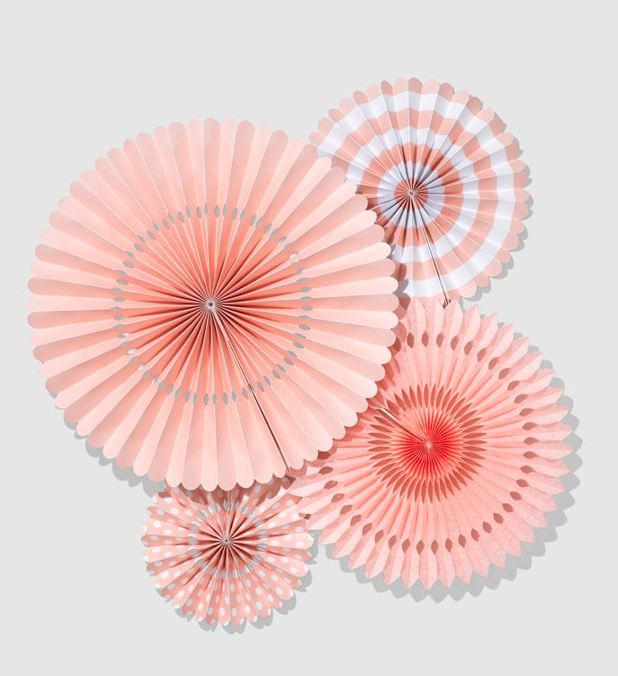 Pale Pink Party Fans