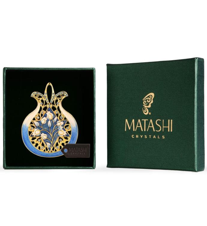 Matashi Pomegranate With Star Of David Hanging Ornament Classic Wall Décor