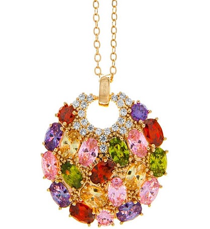 Rose Gold Plated Necklace W/ Sea Inspired W/ Chain Multicolored By Matashi