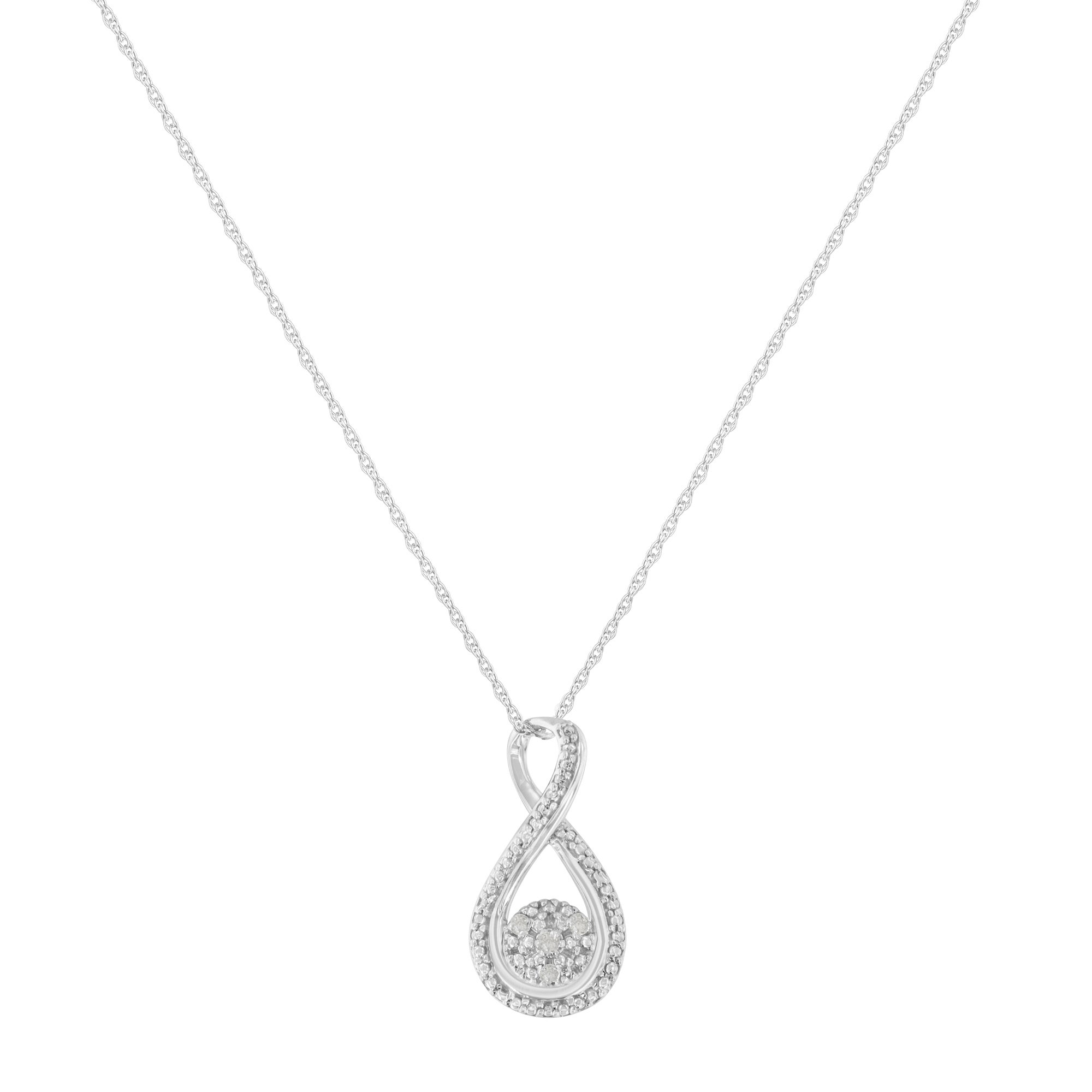 Silver Diamond Accent Infinity 18" Pendant Necklace