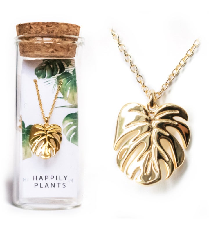 Monstera Deliciosa Necklace Charm