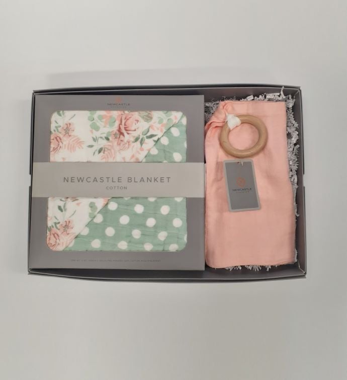 Desert Rose Blanket And Teether Gift Set