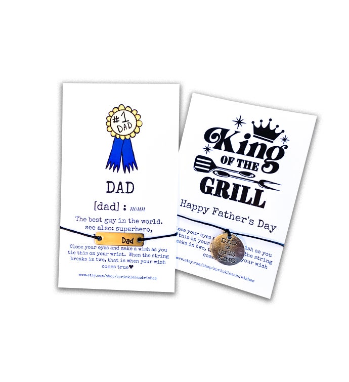Father's Day Wish Bracelets Set Of 2