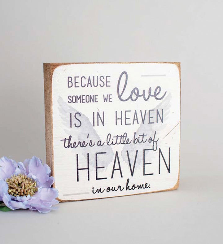 Heaven In Our Home Decorative Wooden Block