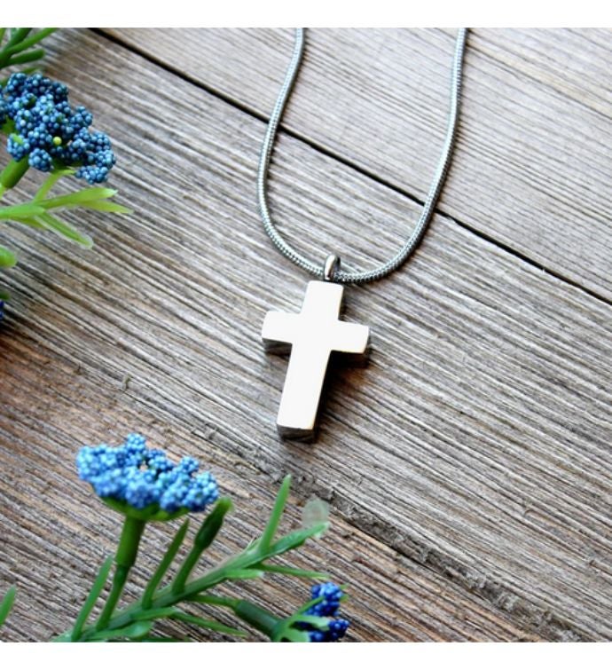 In Memory of Your Mother Angel Cross Memorial Necklace Ashes Holder Je –  Anavia Jewelry & Gift
