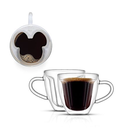 Disney Mickey Mouse 3d Espresso Cups 5.4oz