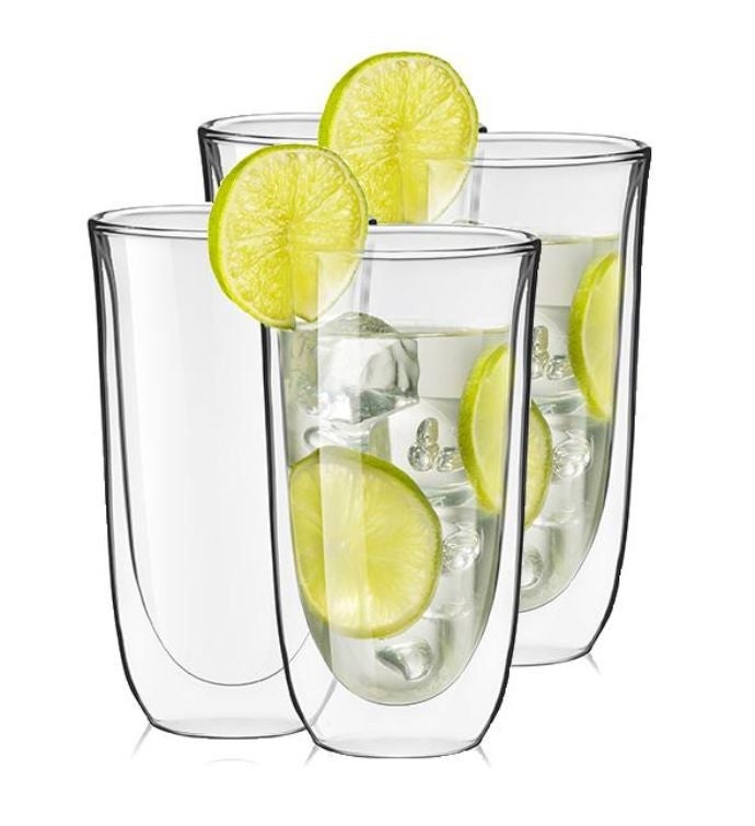 Spike Double Wall Glasses Set of 4