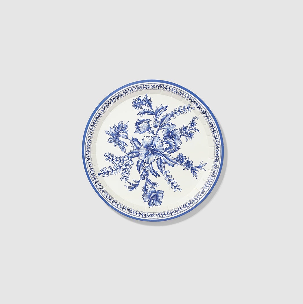 French Toile Small Plates  10 Per Pack