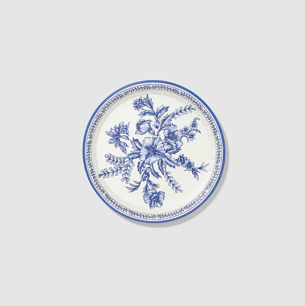 French Toile Small Plates (10 Per Pack)