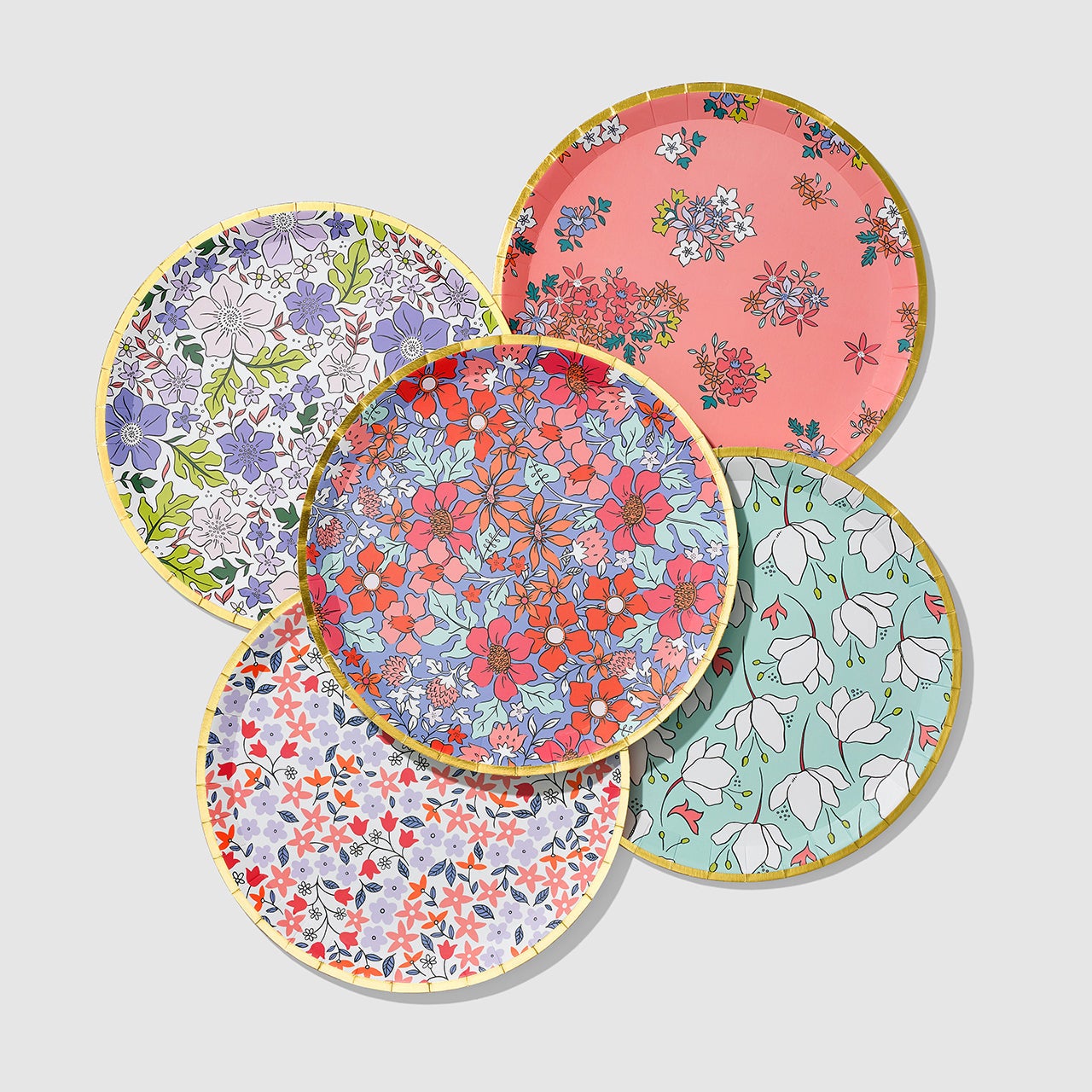 In Full Bloom Large Plates  10 Per Pack