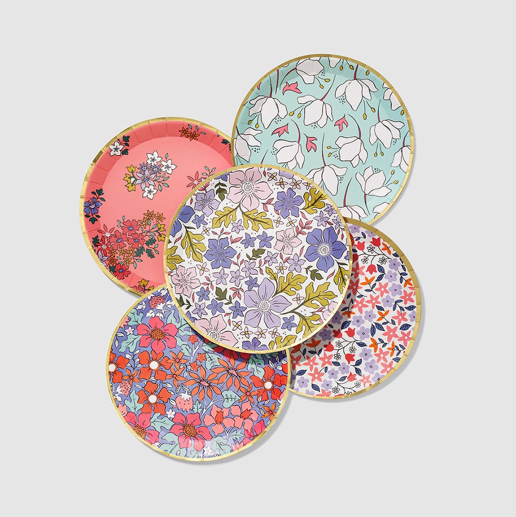 In Full Bloom Small Plates (10 Per Pack)