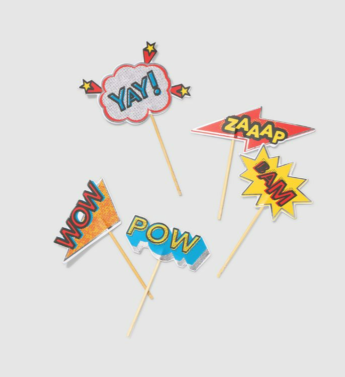 Bam Zaaap Pow!Mini Toppers  10 Per Pack