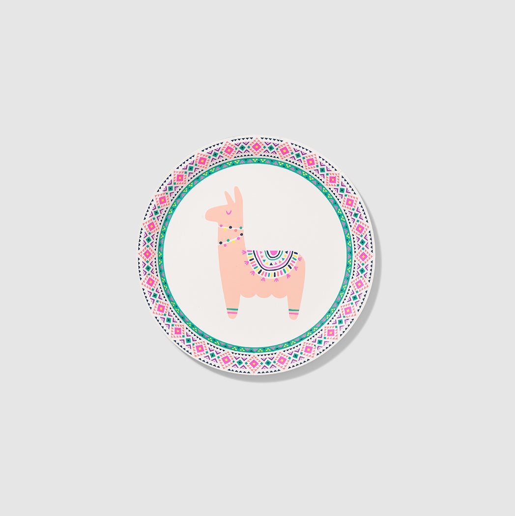 Happy Llama Small Plates (10 Per Pack)