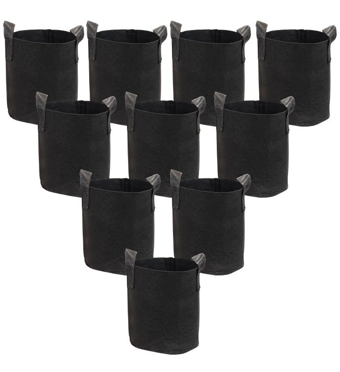 10 pack Garden Grow Bags With Handles   Non woven Fabric