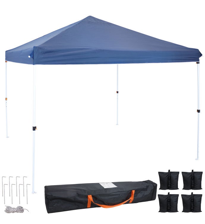 12x12 Foot Standard Pop-up Canopy With Bag/sandbags - Blue