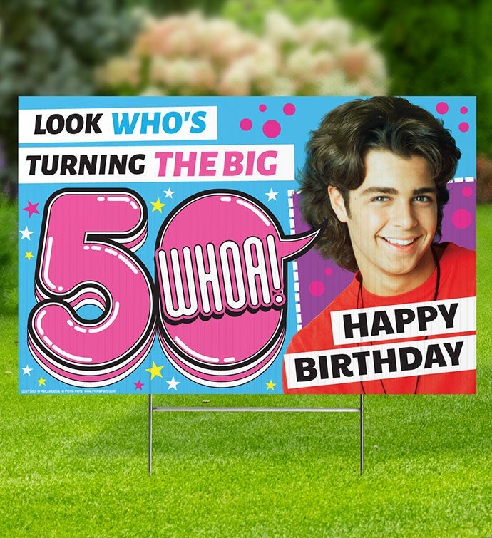 Joey, Happy Birthday, The Big 5 whoa!  Yard Sign