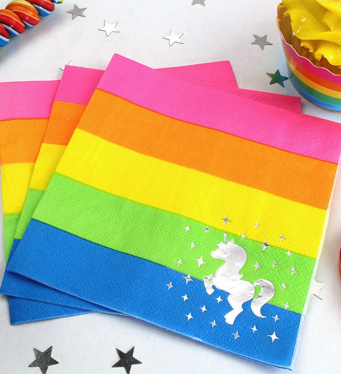 Rainbow Unicorn Party Pack for 8 Guests