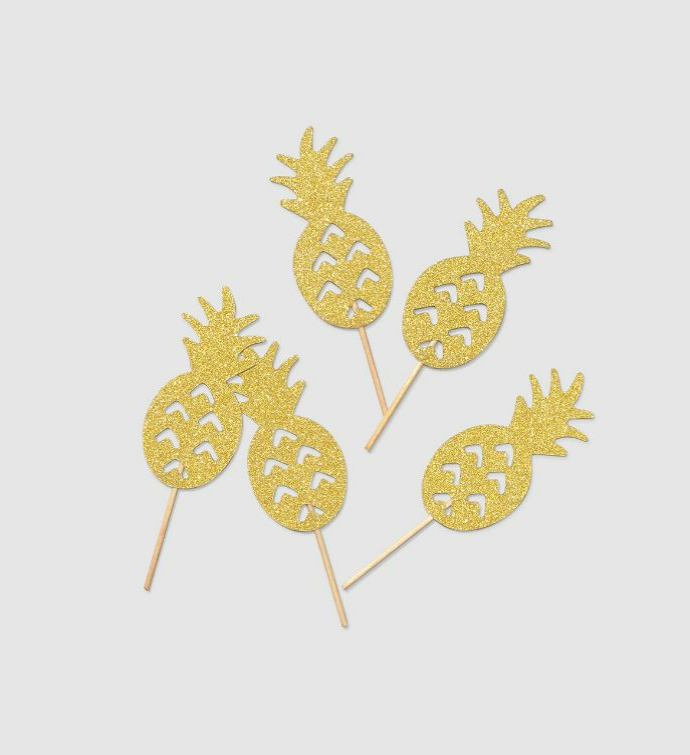 Pineapple Mini Toppers (10 Per Pack)