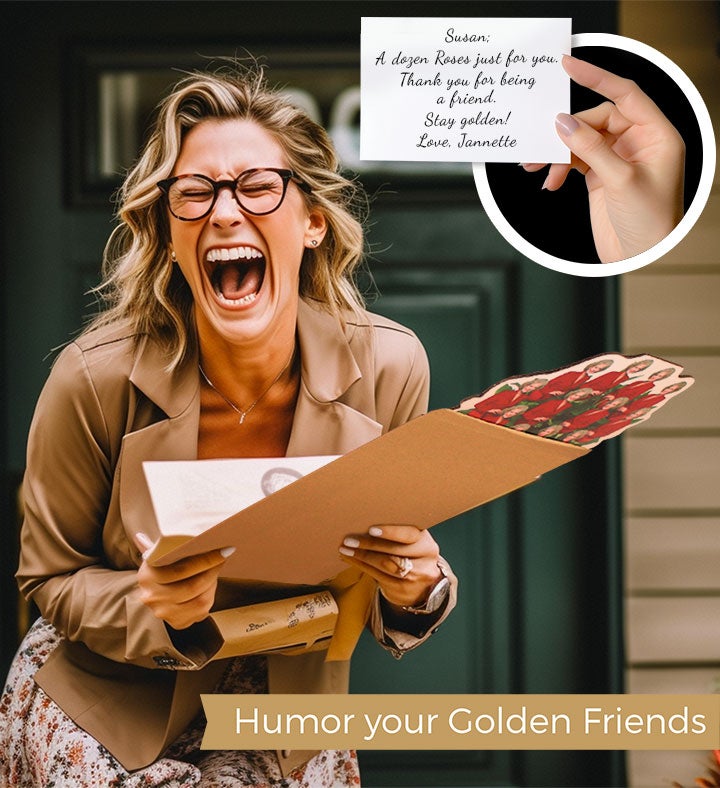 The Golden Girls Roses   Cutout Bouquet