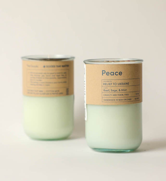 Peace - Ginger Verbena Scent, Gives To Ukraine Relief