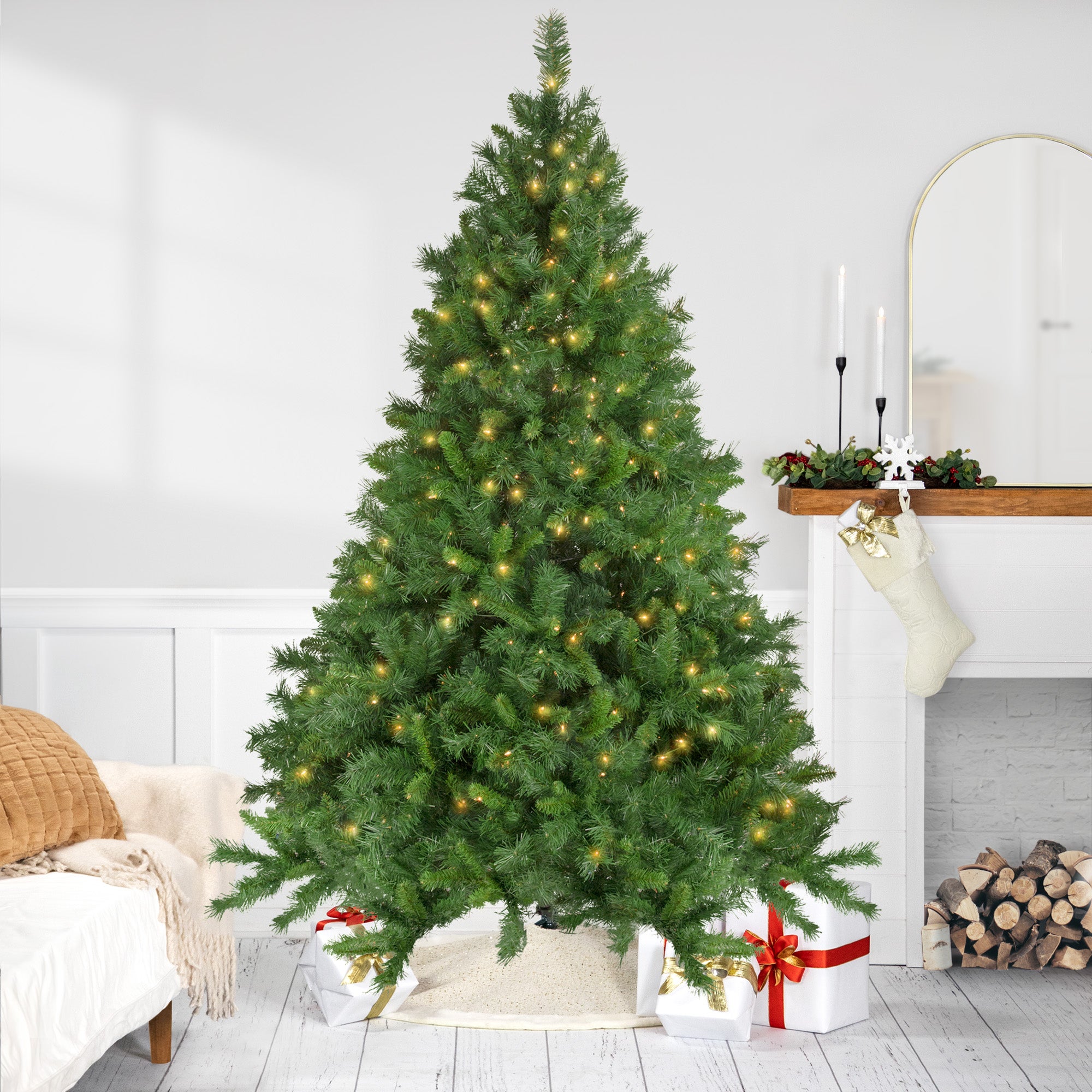 Pre-lit Chatham Pine Artificial Christmas Tree Clear Lights