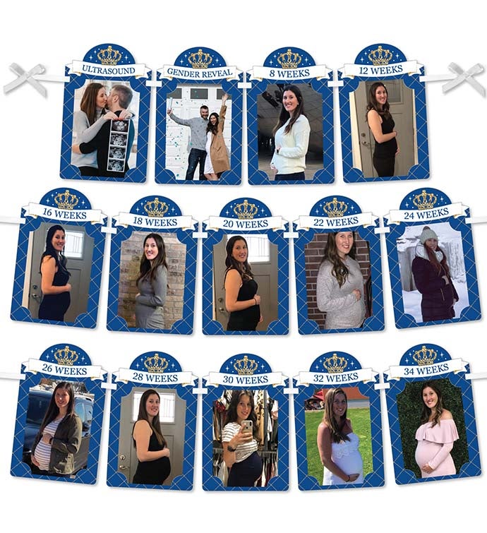Royal Prince Charming   Diy Baby Shower Decor Picture Display Photo Banner
