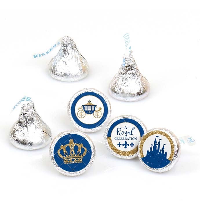 Royal Prince Charming   Party Round Candy Sticker Favors  1 Sheet Of 108