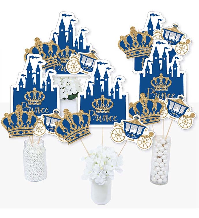 Royal Prince Charming   Party Centerpiece Sticks Table Toppers   Set Of 15