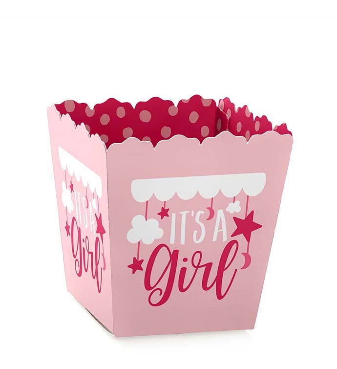 It's A Girl   Party Mini Favor   Pink Baby Shower Treat Candy Boxes   12 Ct