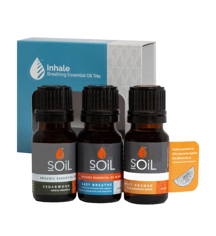 Soil Inhale Organic Essential Oil Trio