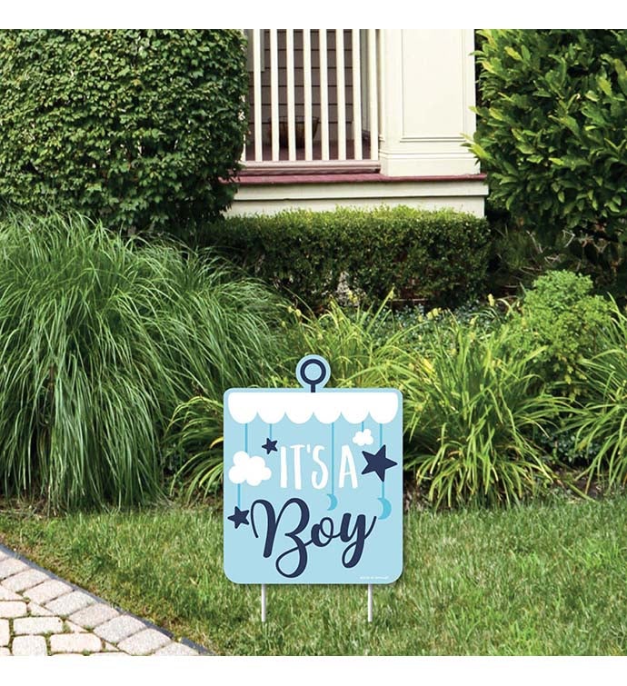 It's A Boy   Outdoor Lawn Sign   Blue Baby Shower Yard Sign   1 Pc