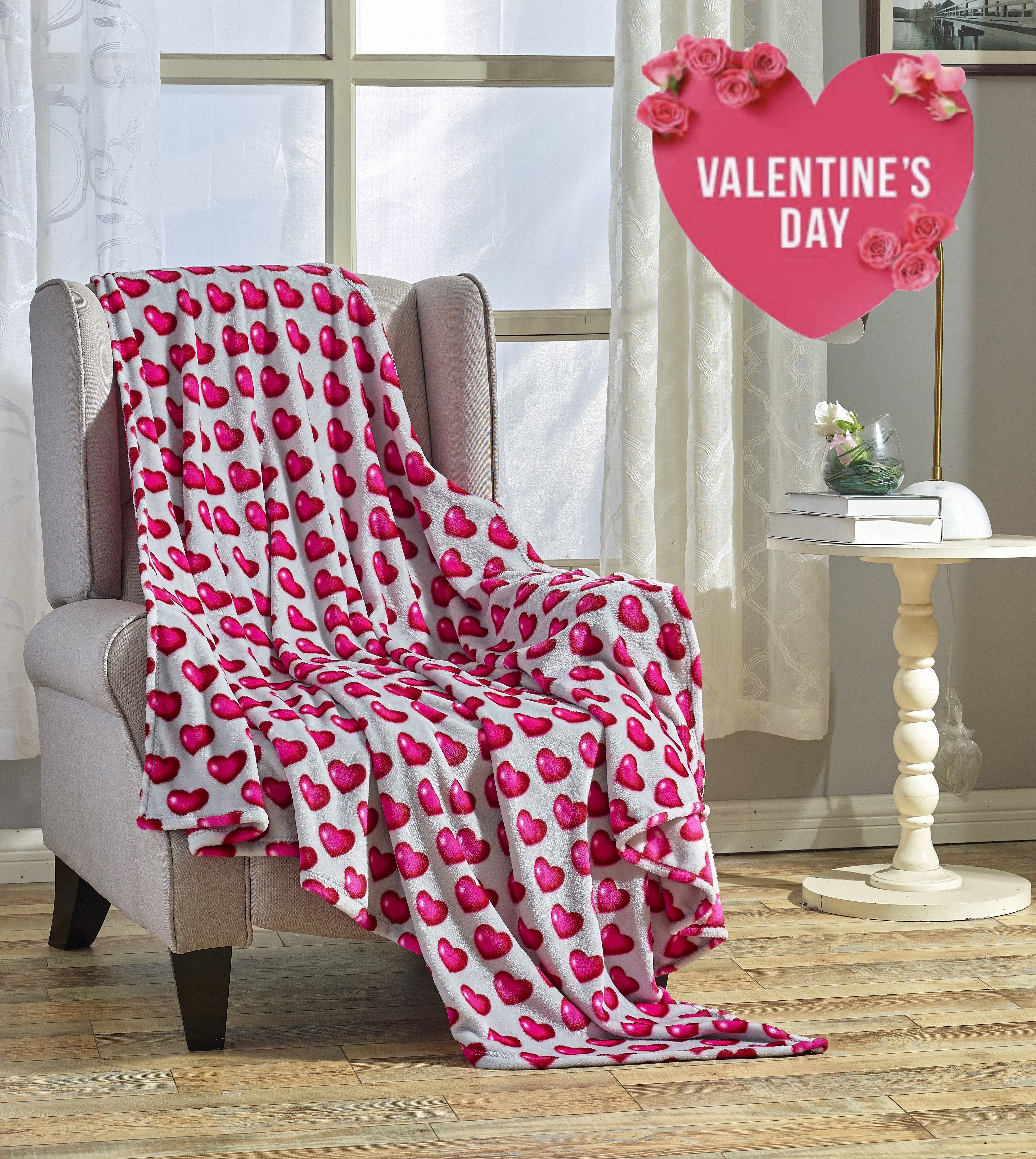 Valentine's Day Throw Blanket 