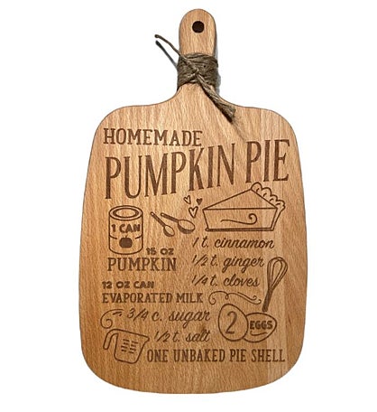Pumpkin Pie Cutting Board