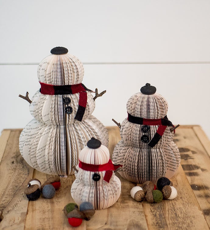 Set Of 3 Snowmen of Stories