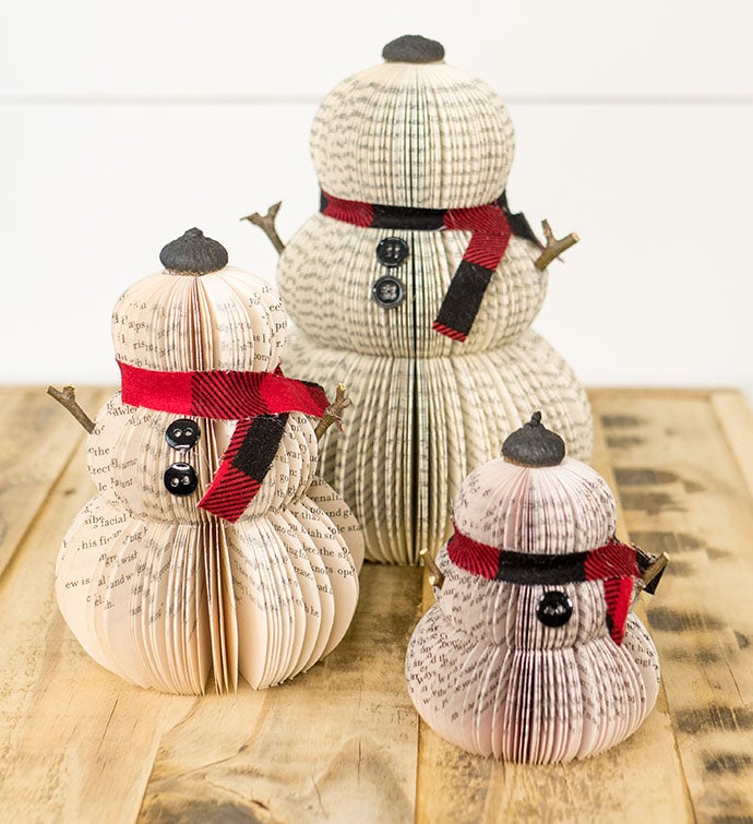 Set Of 3 Snowmen of Stories