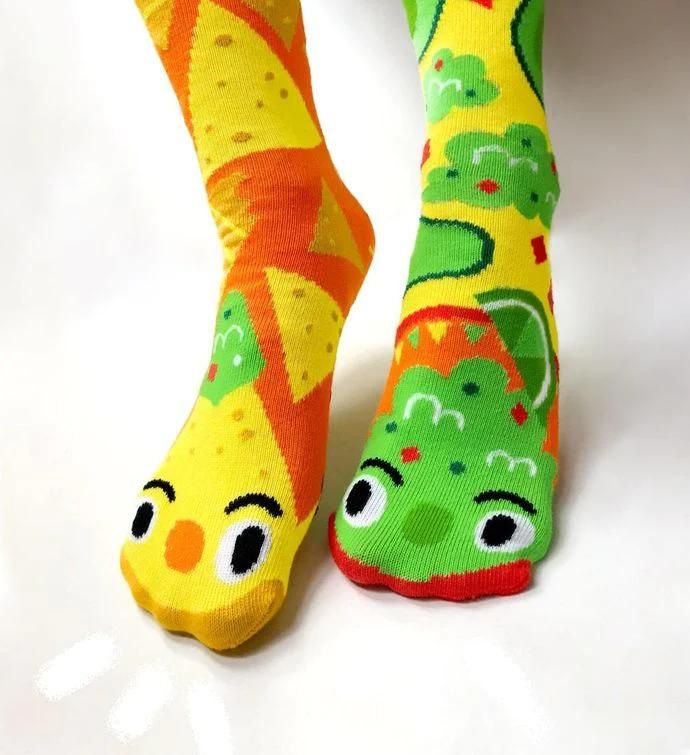 Chips & Guac Pals Socks - Mismatchy Set (2 Pairs!)