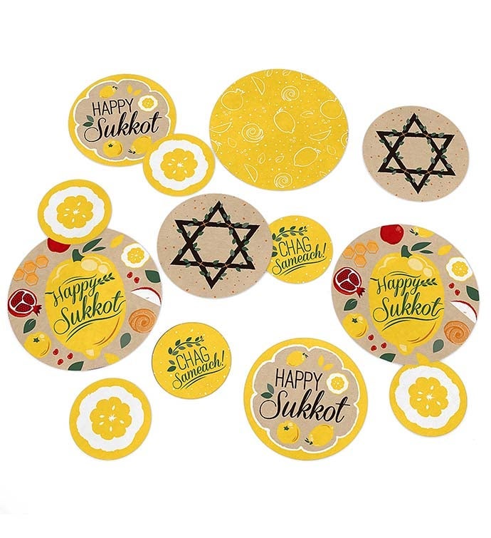 Sukkot   Sukkah Holiday Party Decor   Large Confetti 27 Ct