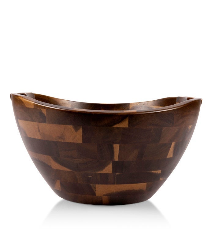 Fabio Viviani - Mescolare Large Salad Bowl And Serving Tools (acacia Wood)