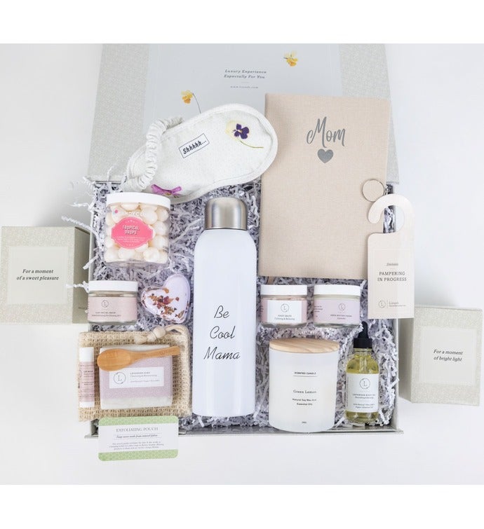 Mom To Be Spa Gift Set   Pampering Natural Skincare Gift For New Mom