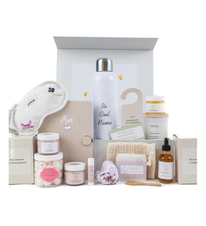 Mom To Be Spa Gift Set   Pampering Natural Skincare Gift For New Mom