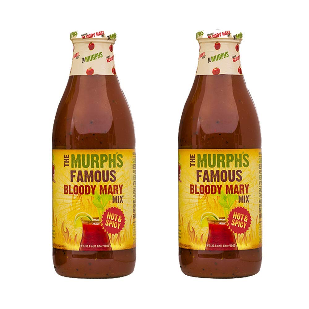 The Murph's Famous Bloody Mary Mix, Hot & Spicy, 33.8 Fl Oz  pack Of 2
