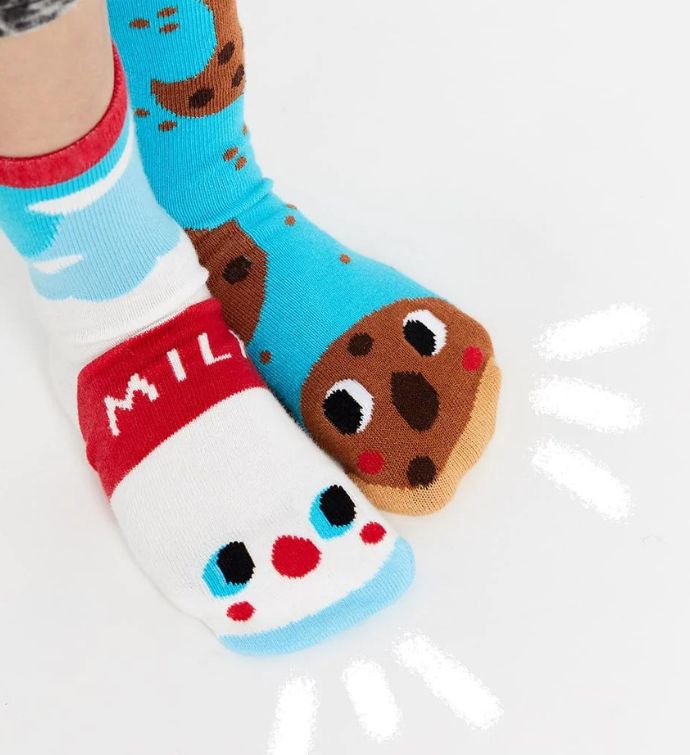 Milk & Cookies Pals Socks - Mismatchy Set (2 Pairs!)